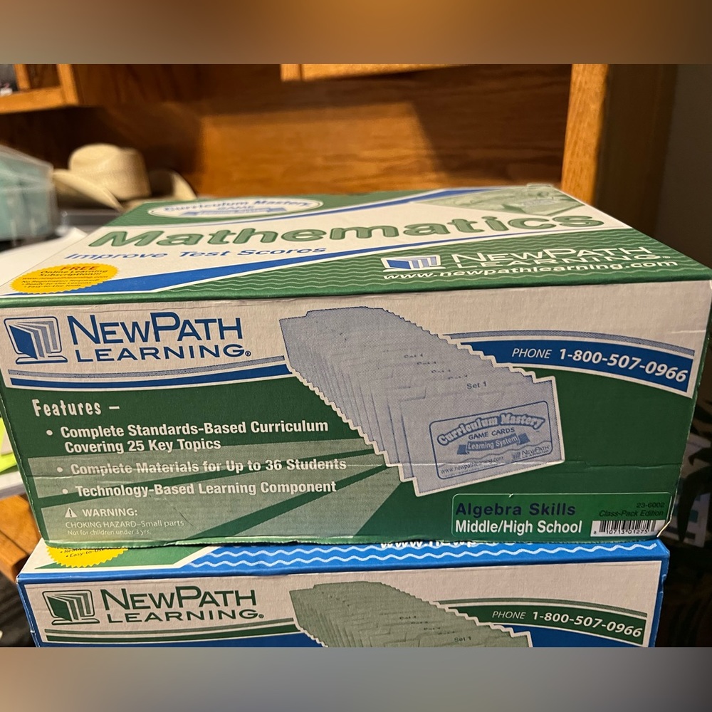 $30 NEW NEVER USED NEWPATH ALGEBRA SKILLS GAME SET FOR MIDDLE AND HIGH SCHOOL. - Picture 4 of 6